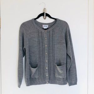 Cardigan sweater by National size small gray